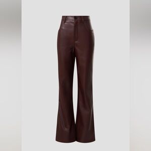 Marissa Webb Leather Kick Flare Pants size 8